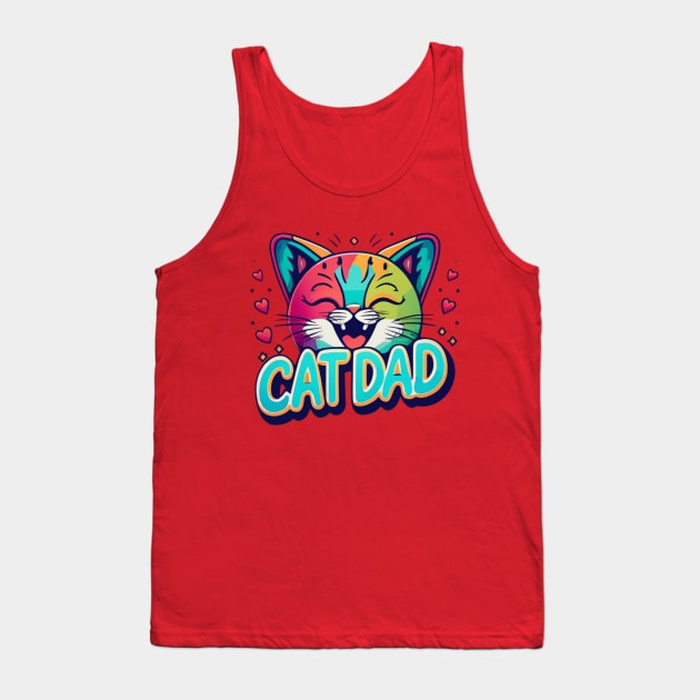 Cat Dad Tank Top by INLE Designs